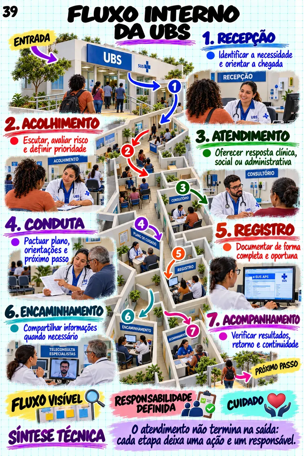 Mapa visual da Atenção Primária à Saúde